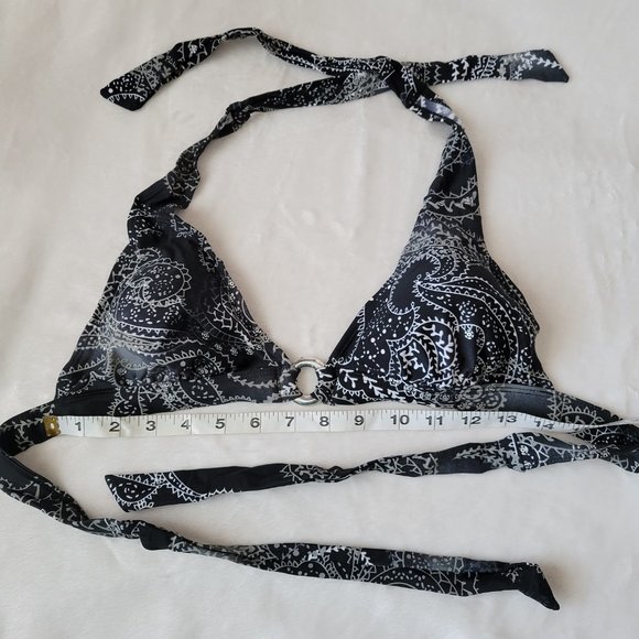 ☀️ Aqua Funky Design Print Bikini Top - Picture 6 of 13